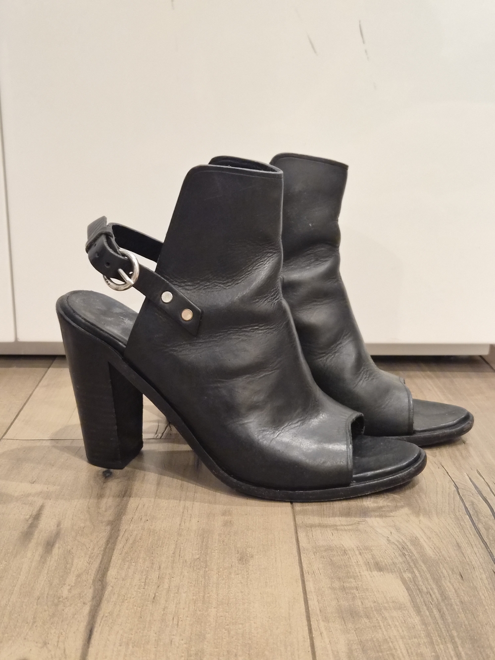 rag & bone Black Leather Wyatt